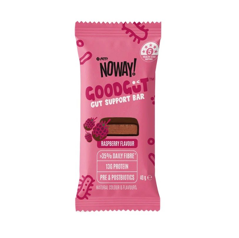 NOWAY GoodGut Raspberry Bar 40g - Box of 12