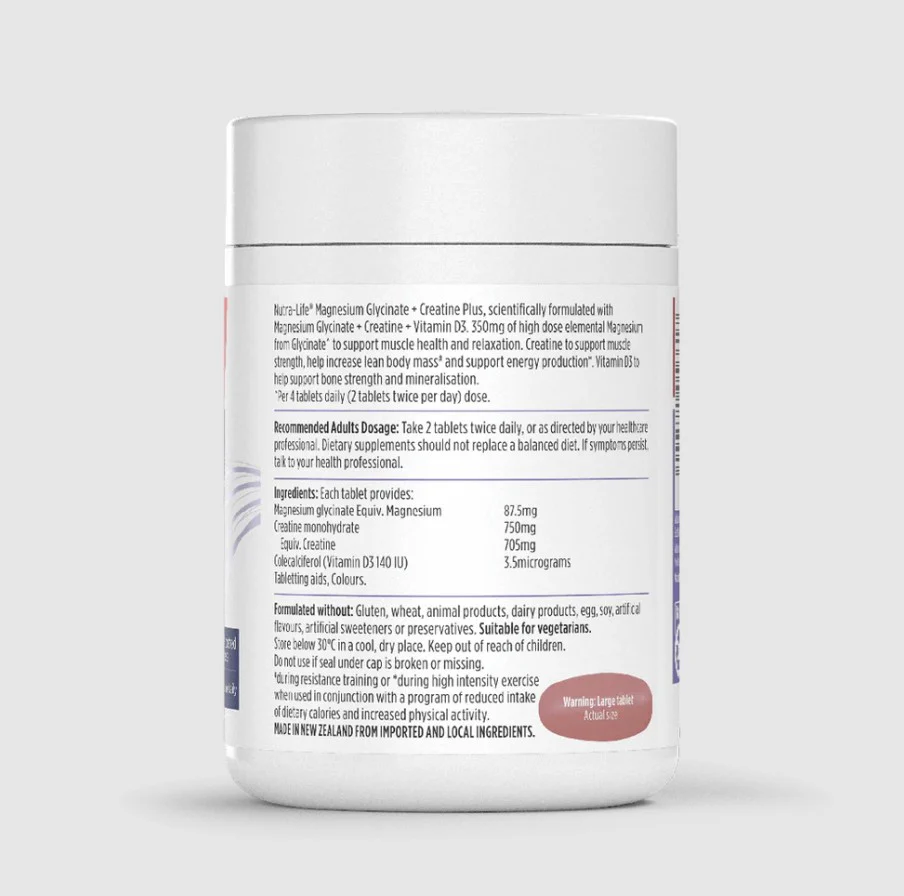 Nutra-Life Mag Glycinate + Creatine 90 tablets - Image 2