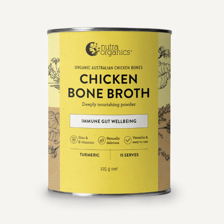 Nutra Organics Chicken Bone Broth Turmeric 125g
