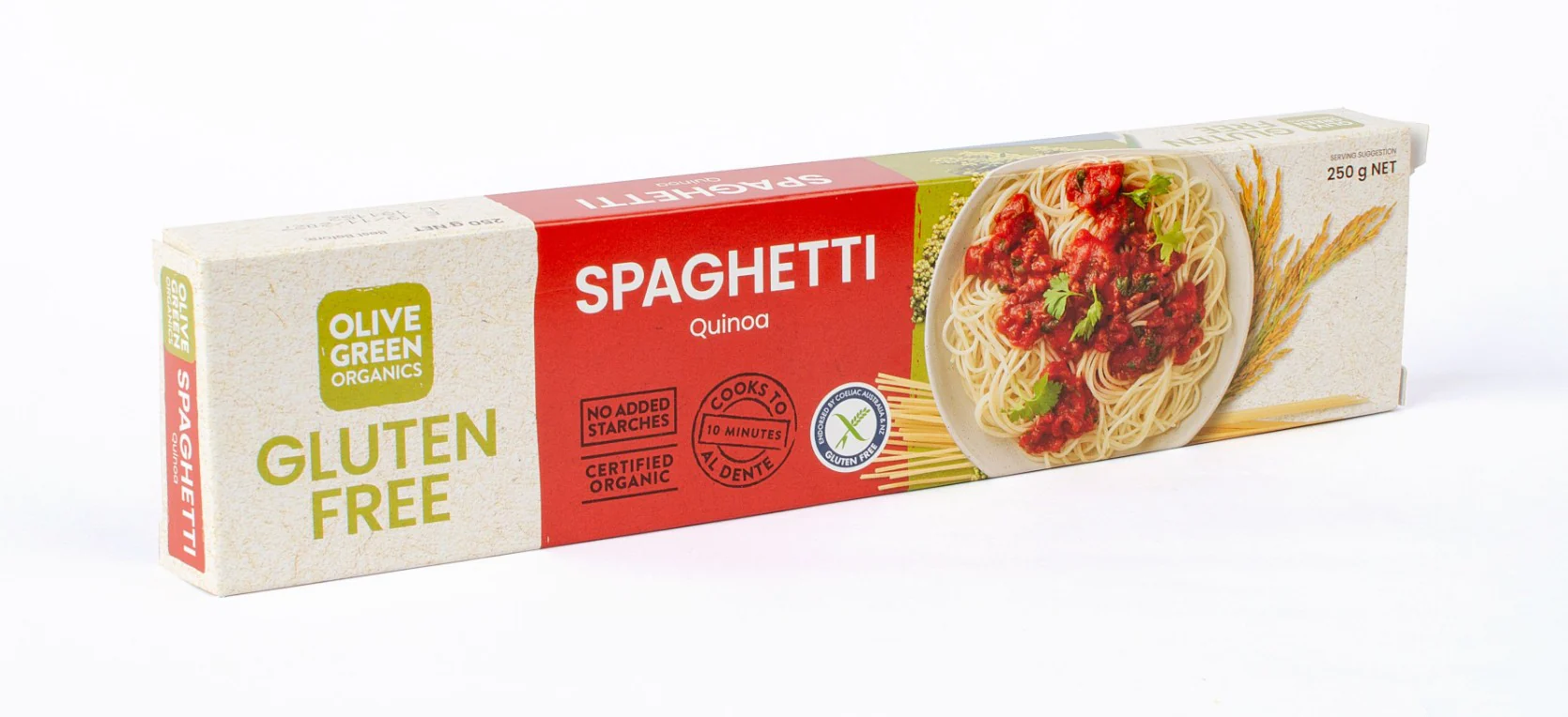 Olive Green Organics Gluten Free Spaghett Amaranthi 250g - Image 3