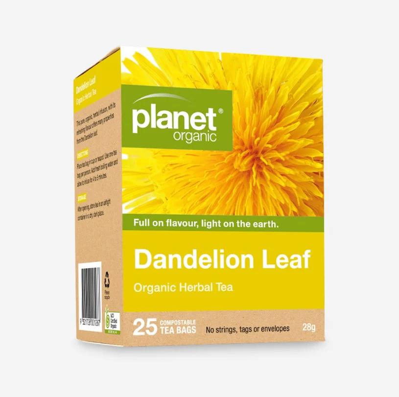 Planet Organic Dandelion Leaf Tea 25 Tea Bags