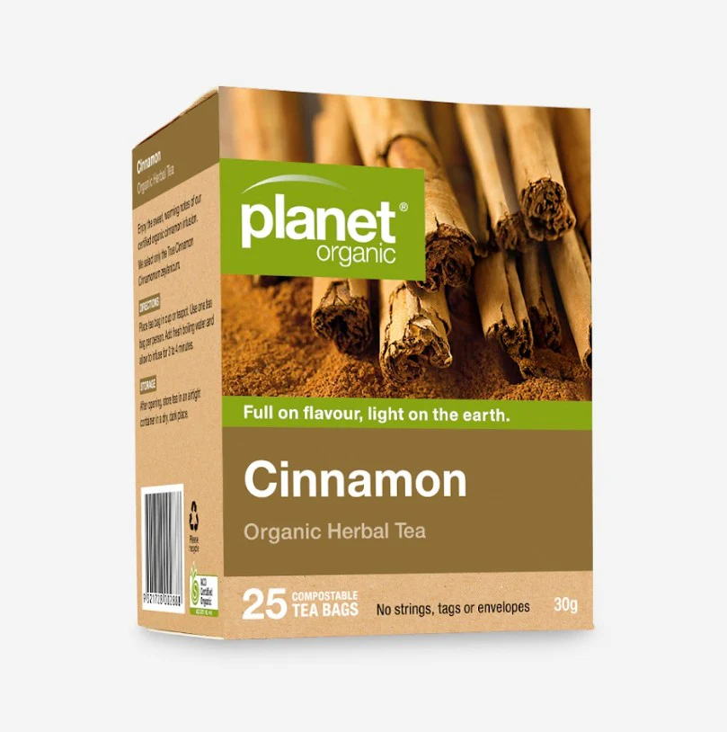 Planet Organic Herbal Tea Cinnamon 25 Tea Bags