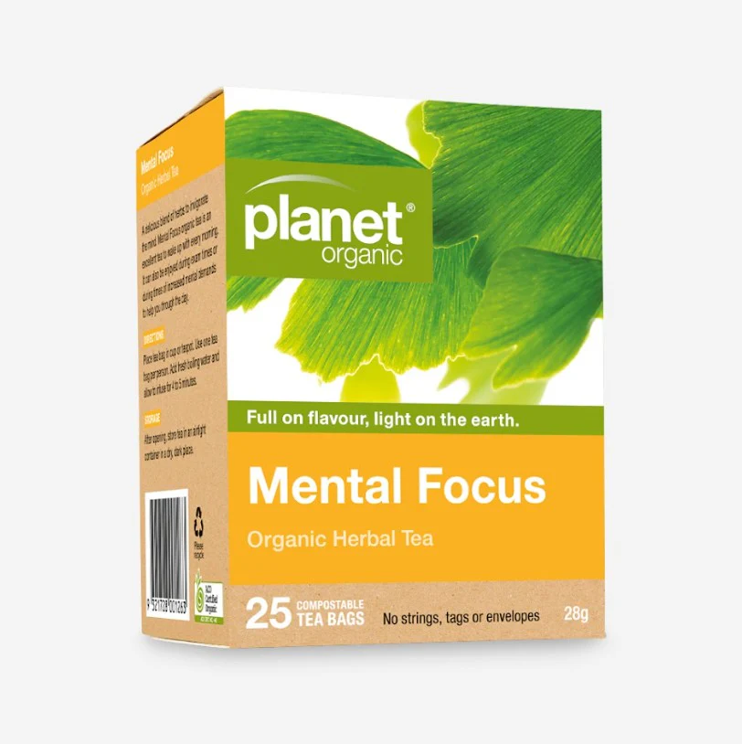 Planet Organic Mental Focus Tea Bags 25 pack