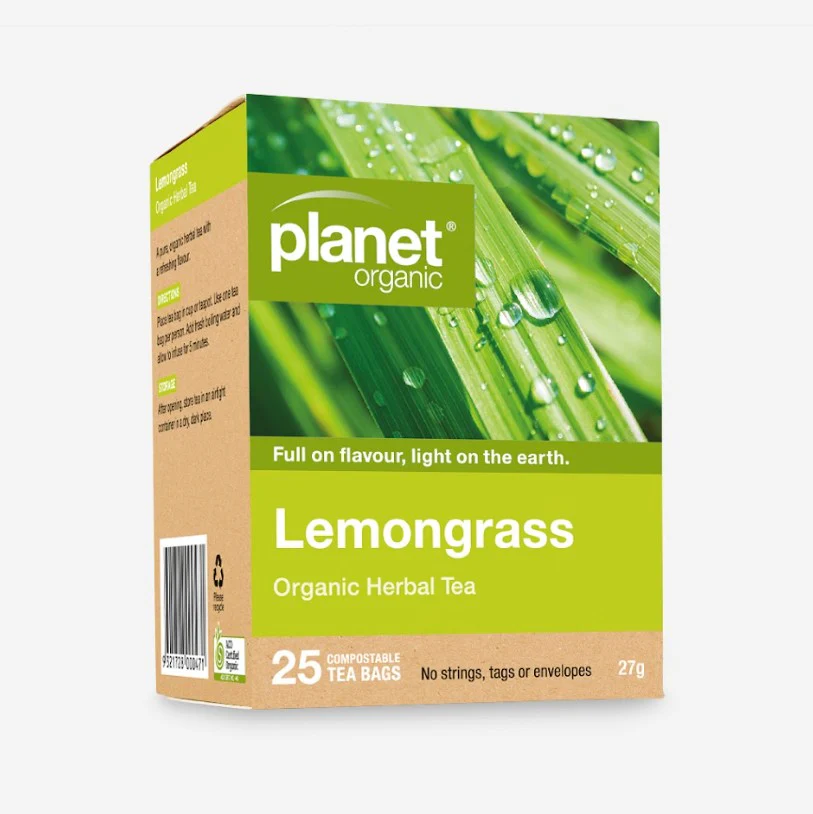 Planet Organic Tea Lemongrass 25 Tea Bags
