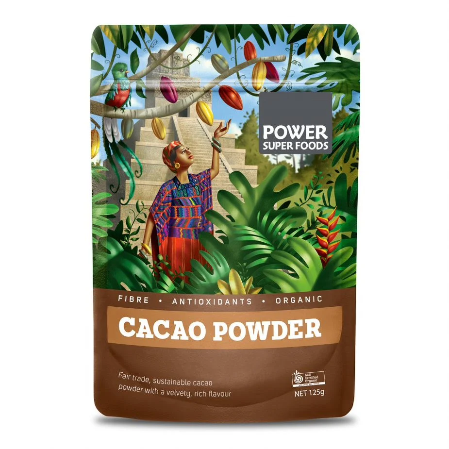 Power Super Foods Certified Organic Cacao Powder - Image 3