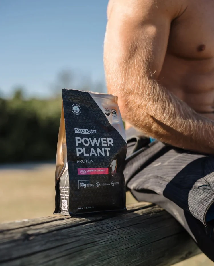 Prana On Power Plant Protein Choc Cherry Coconut 440g - Image 4