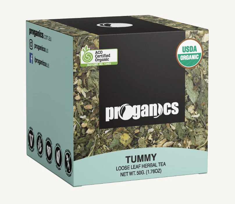 Proganics Organic Loose Leaf Herbal Tea Tummy 50g
