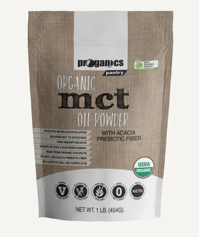 Proganics Organic MCT Oil Powder 454g