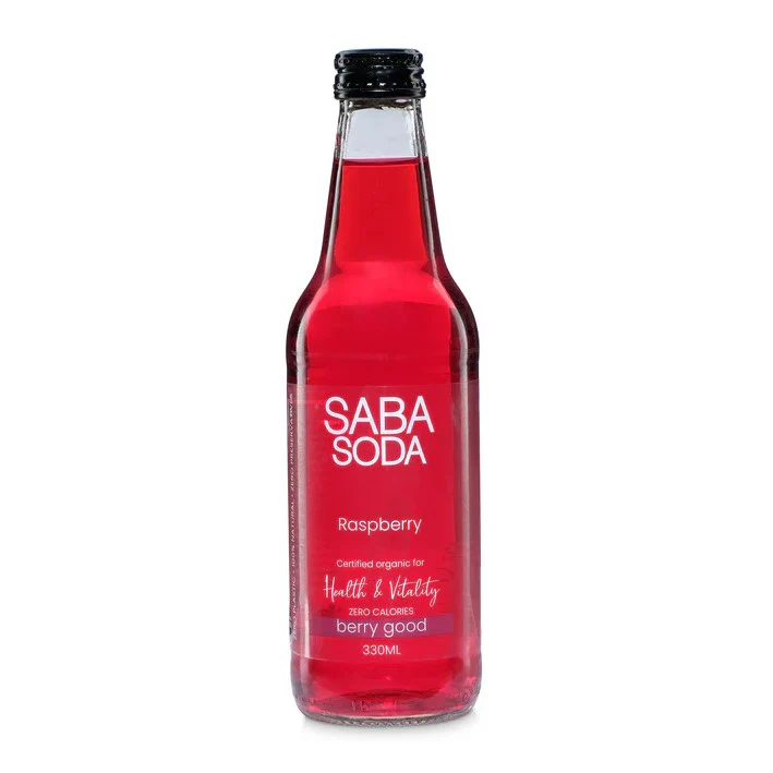 Saba Soda Raspberry Soda 330ml - Box of 12