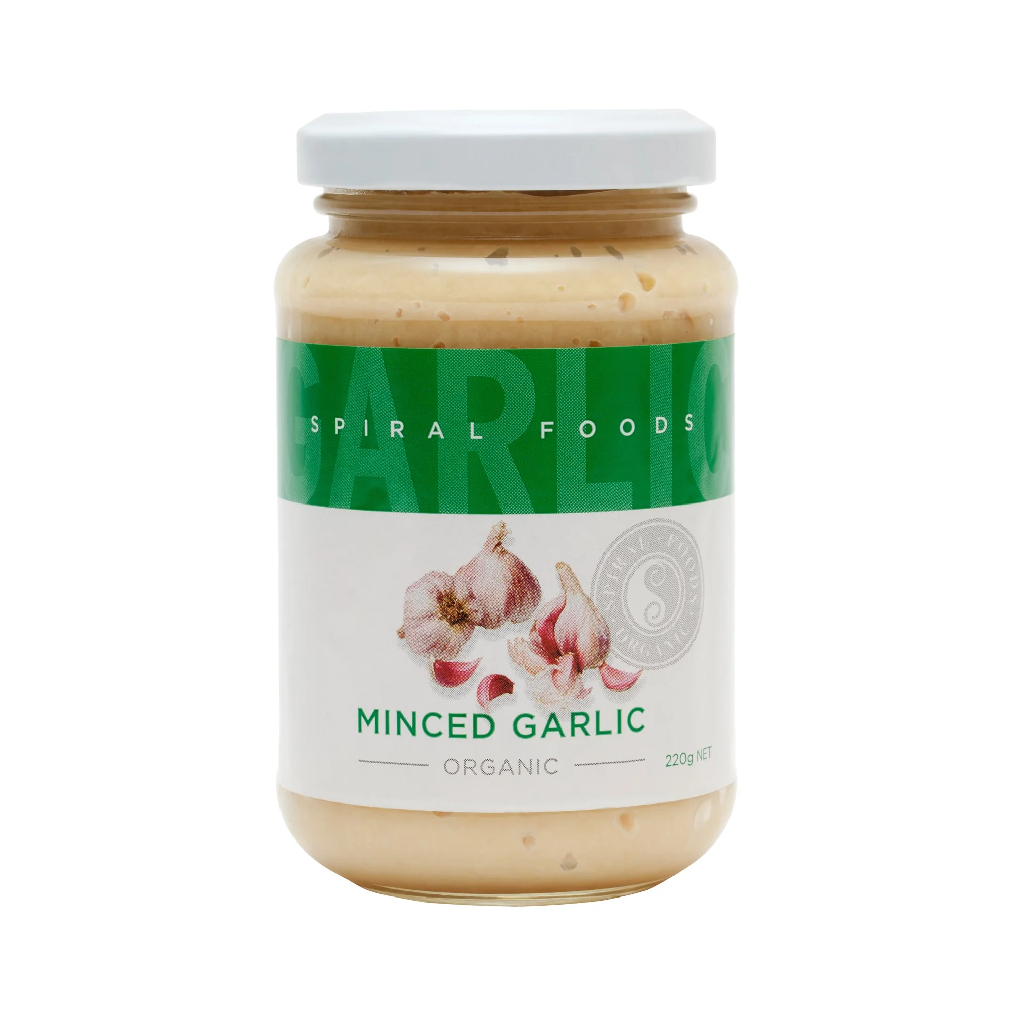 Spiral Foods Organic Minced Garlic 220g