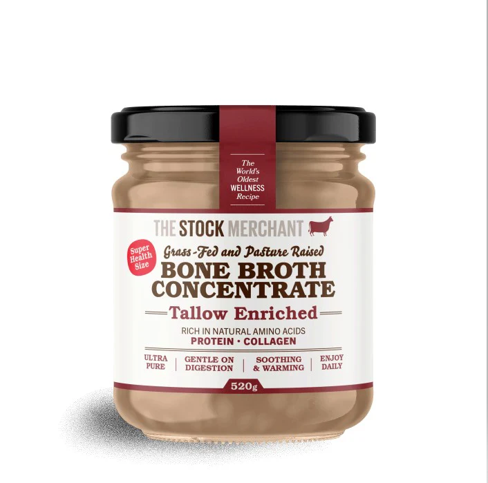 The Stock Merchant Grassfed Beef Bone Broth Concentrate Tallow Enriched 275g - Image 3