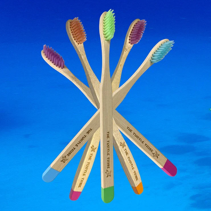 The Turtle Tribe Bamboo Premium Toothbrush SOFT 1pk - Box of 12 - Image 3