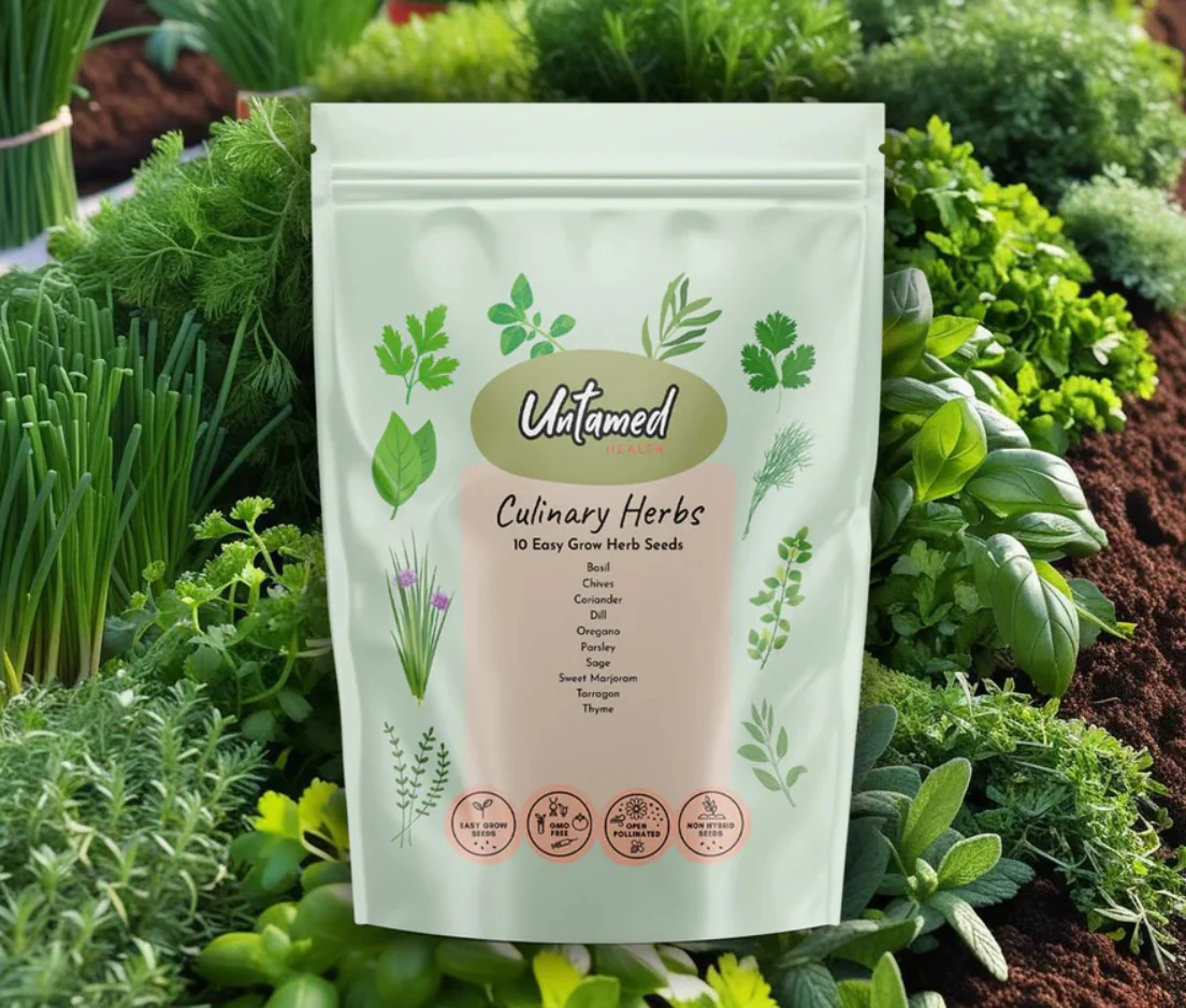 Untamed Health Gardening Culinary Herb Seed Pack - Image 2