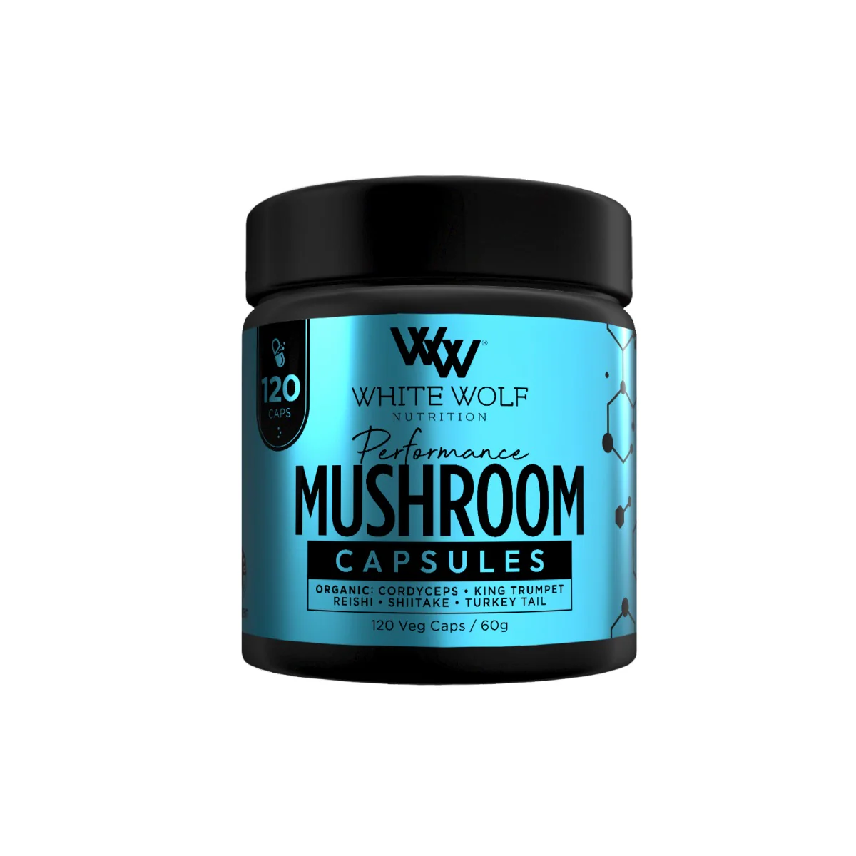 White Wolf Nutrition Performance Mushroom PeakO2 120 caps