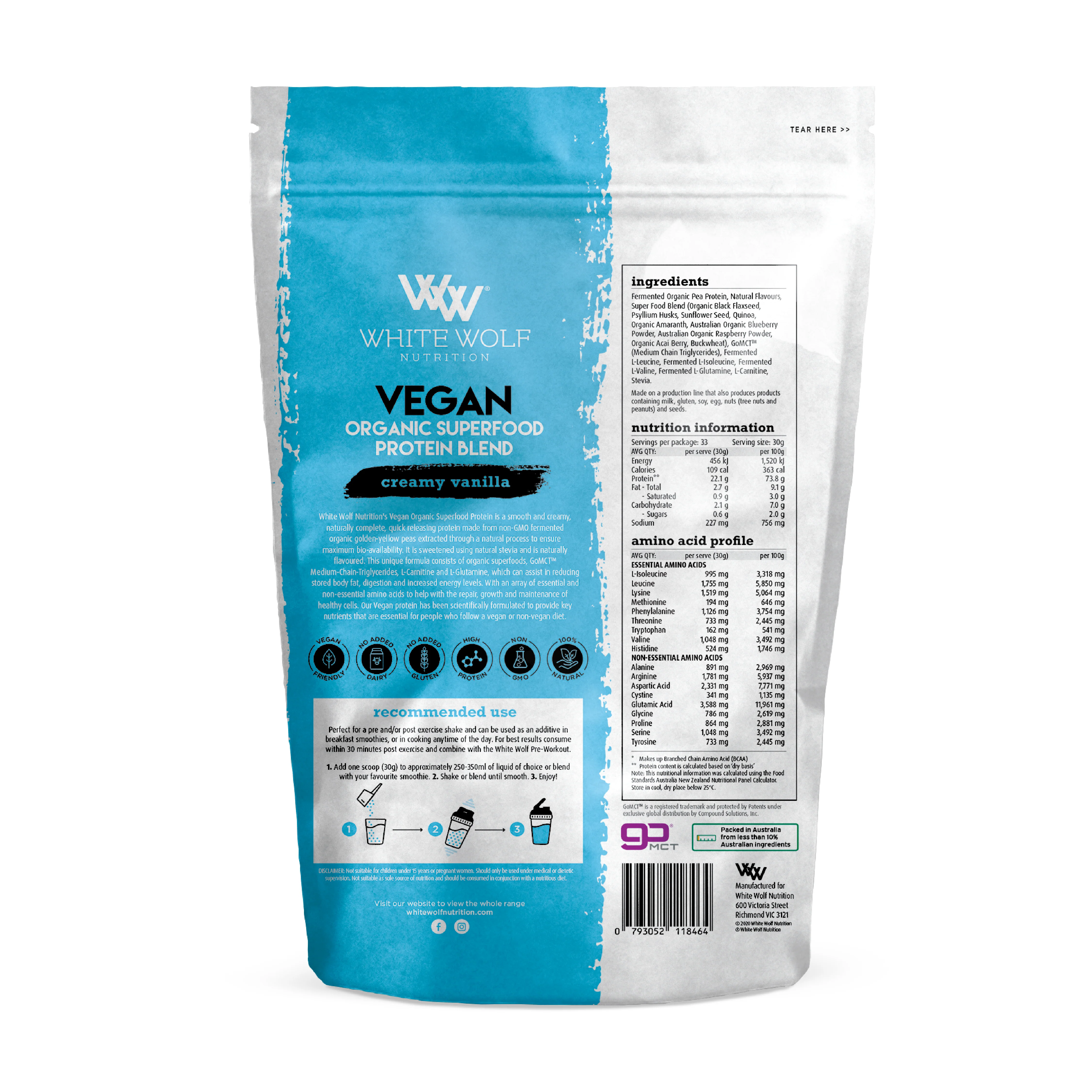 White Wolf Nutrition Vegan All In One Protein - Image 13