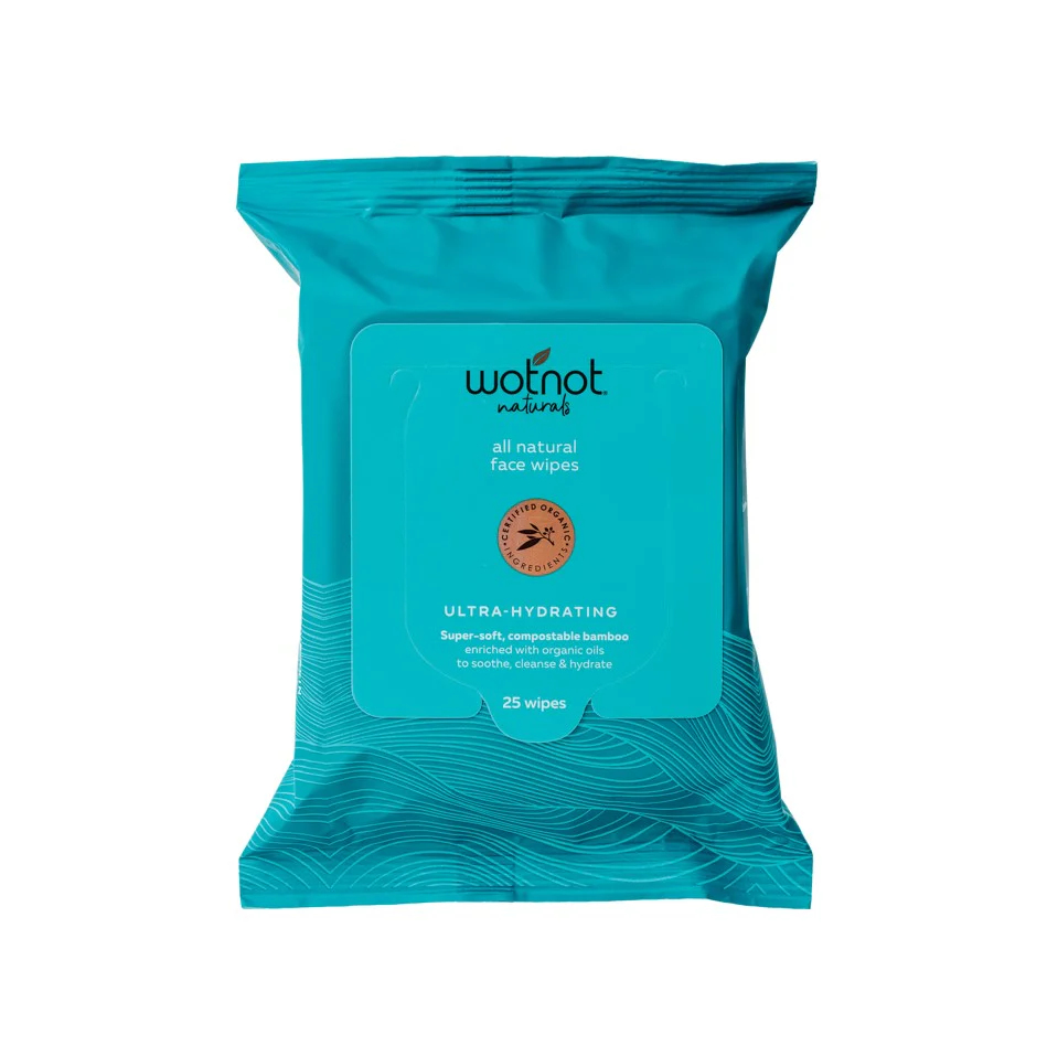 Wotnot Organic Facial Wipes Ultra-Hydrating